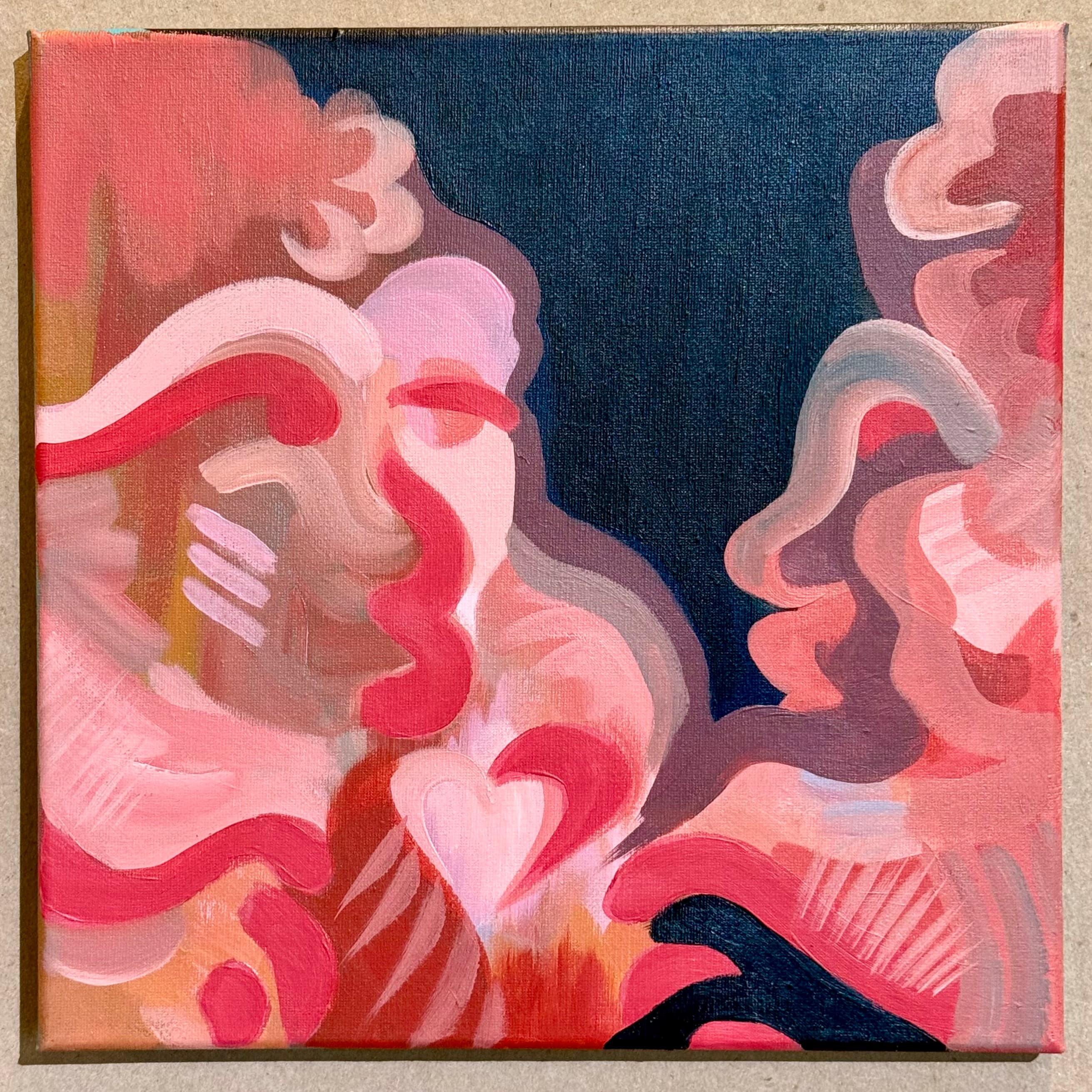 For Lovers Who Hesitate, oil on canvas by Allegra.